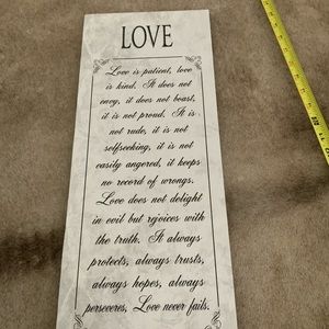 Love wall decor